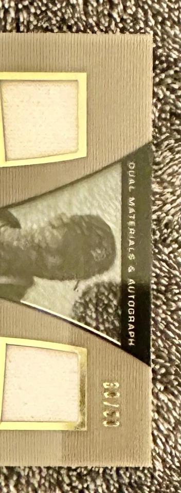 Memorabilia UD Black-Lustrous Materials 2007 tarjeta automática Justin Verlander SSP Foto 2 de 4