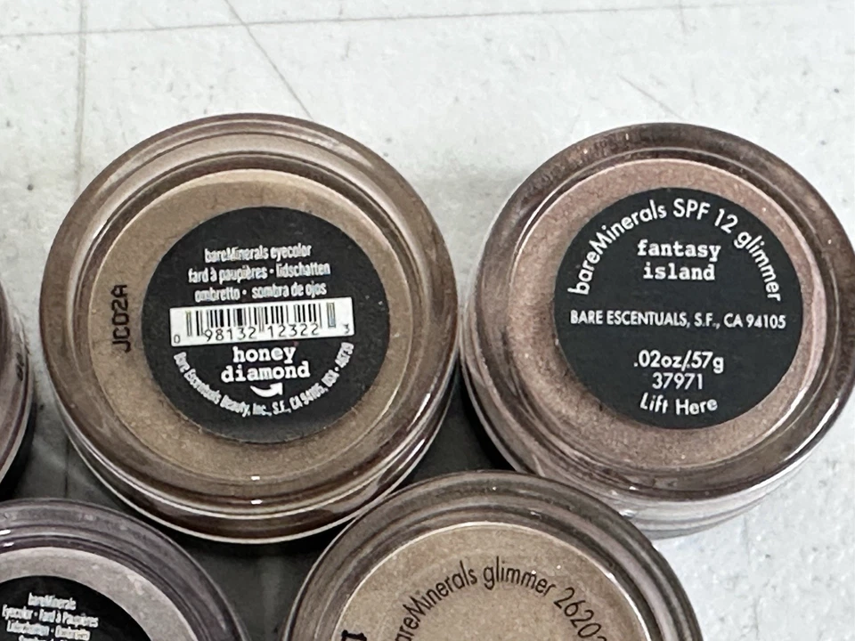 bareMinerals Lot Of 5 Loose Mineral Eyeshadow Glimmer Matte Discontinued Set - Image 4 of 4