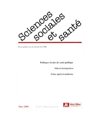 Revue Sciences Sociales et Sante Mars 2009 - Vol. 27. N 1 Politiques Locales de 