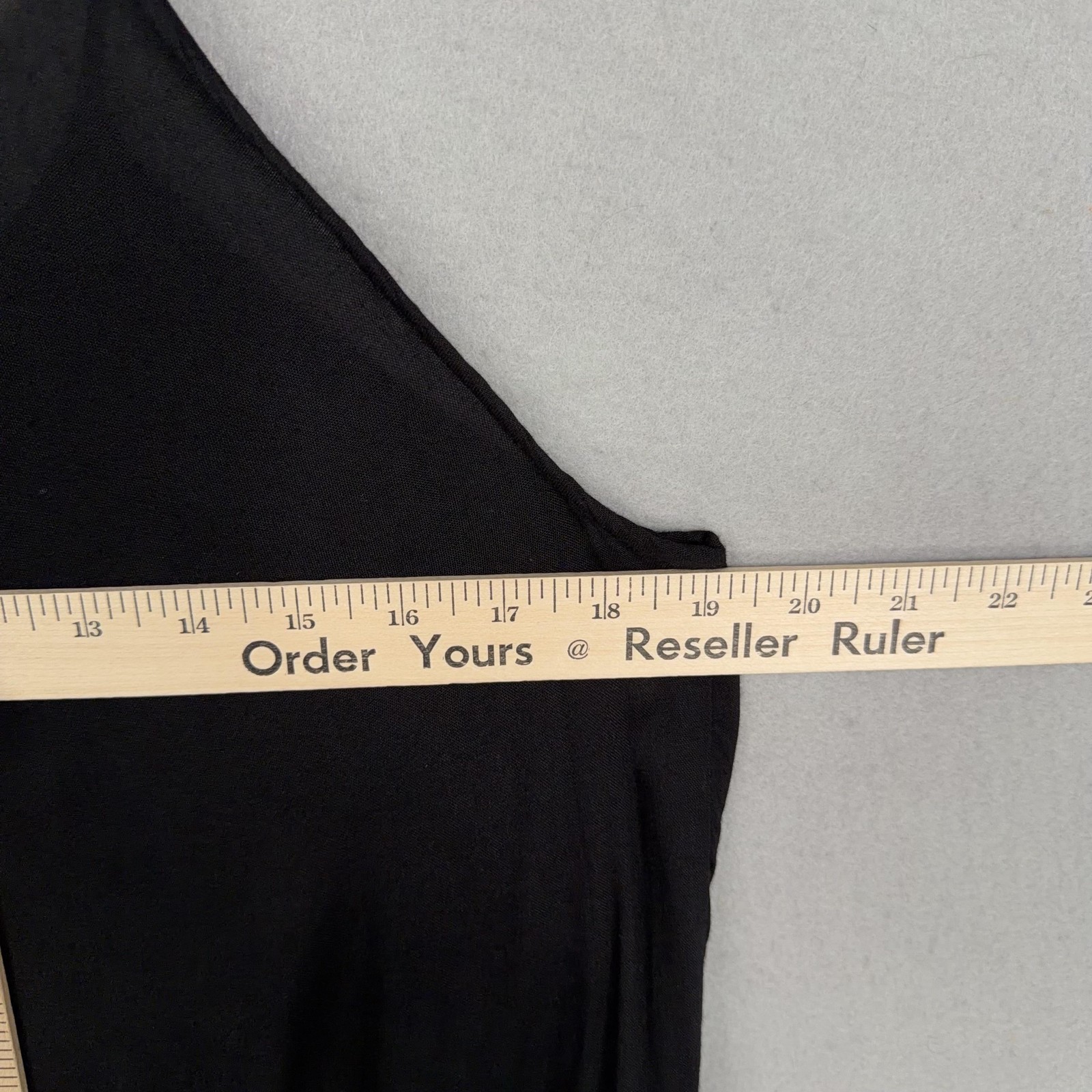 Elan Dress Womens XL Black Handkerchief Hem Maxi Adjustable Strap Rayon