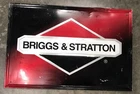 Briggs & Stratton Dealer Sign 27 x 18 Aluminum Metal vintage lawn mower engine