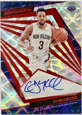 CJ McCollum Panini Revolution Auto Asia Red Parallel Autograph Atlanta Hawks 🔥