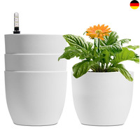 SelbstwäSsernder Blumentopf 4Er-Set 15Cm Wasseranzeiger