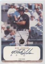 2000 Just Minors Die-Cut Auto Just Stuff 73/200 Nick Johnson #DC-37 Auto 0l1