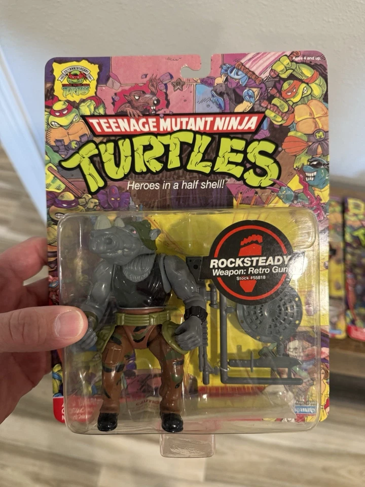 3 TMNT Teenage Mutant Ninja Turtles 25 Aniversario Bebop, Rocksteady, Splinter Foto 2 de 4