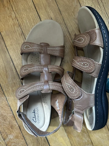 Sandali donna Clarks® Laurieann Vine in pelle taglia 11