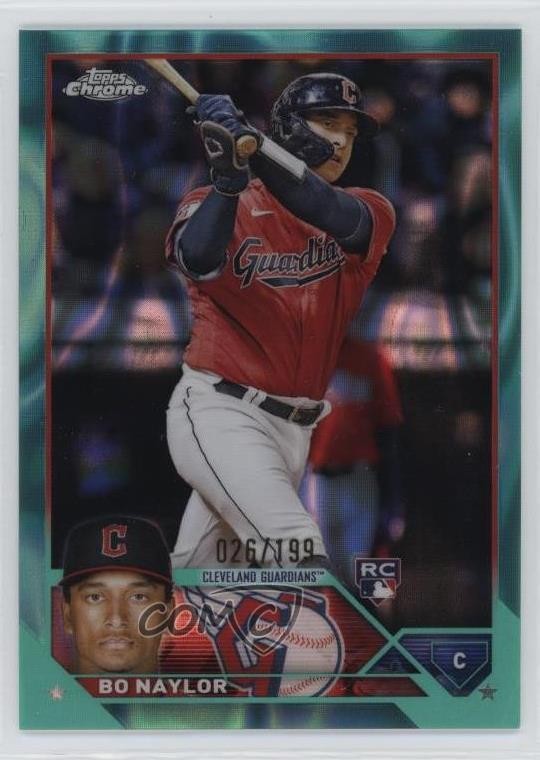2023 Topps Chrome Aqua Lava Refractor 26/199 Bo Naylor #54 6o3