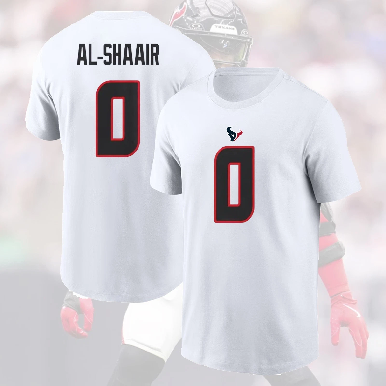 Azeez Al-Shaair #0 Houston Football 2026 Player Name & Number Gift for Fans