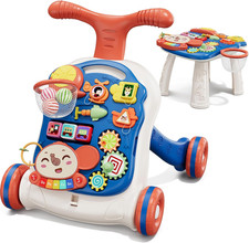    3 in 1 Baby Walker Boy Activity Center Sit to Stand Learning Walk Toy