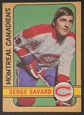 1972-73 O-Pee-Chee Serge Savard #185 Montreal Canadiens Vintage NHL Hockey 