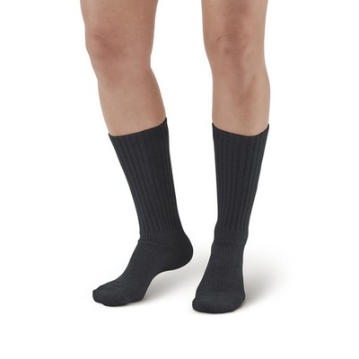 Ames Walker 190 E-Z Diabetic Crew Socks for Sensitive Feet 8-15 mmHg
