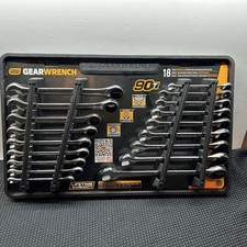 Gearwrench Saemm 90-tooth Pro Combination Ratcheting Wrench Tool Set 18-piece