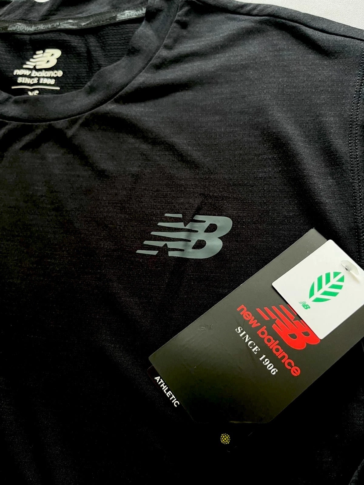 New Balance T-Shirt Mens Tenacity NB Dry Knit Size XS, S, M, L, XL BLACK BNWT