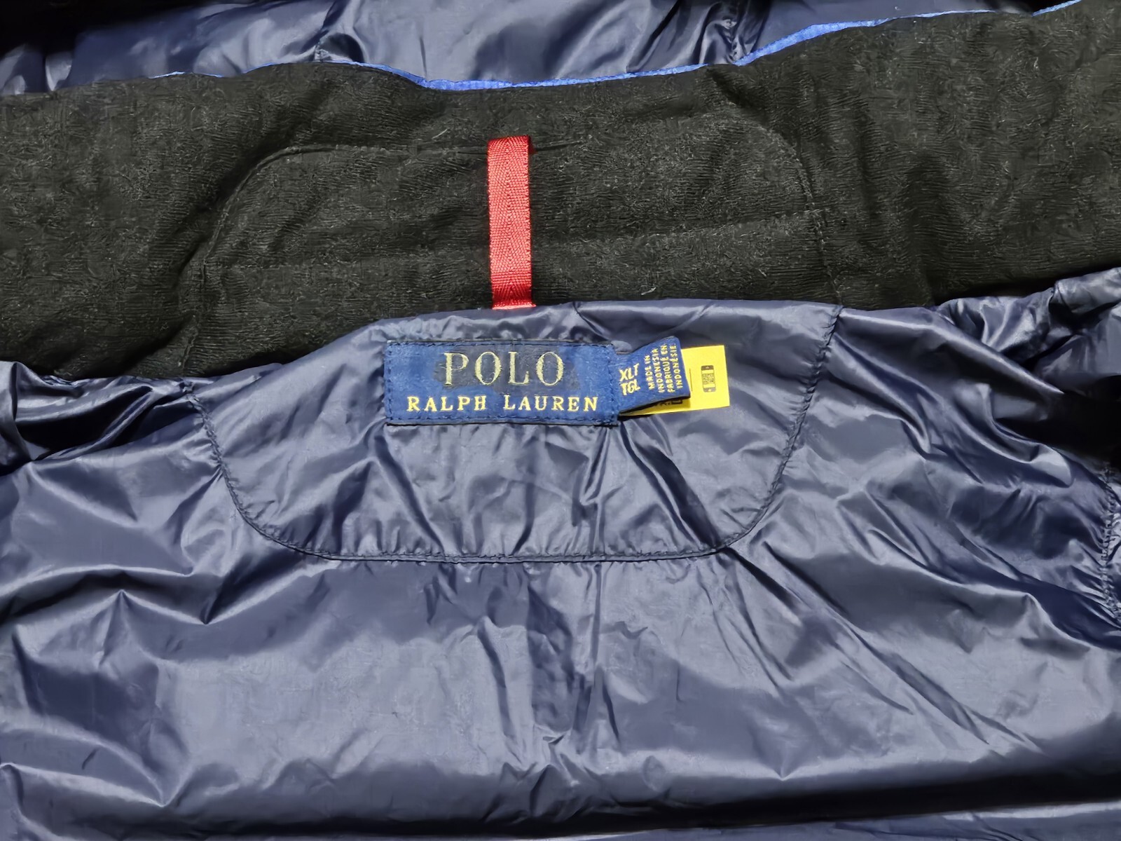 Polo Ralph Lauren Uomo Giacca Grande & Alta Cappotto Blu Reale Grande Pony Tampone Cappuccio