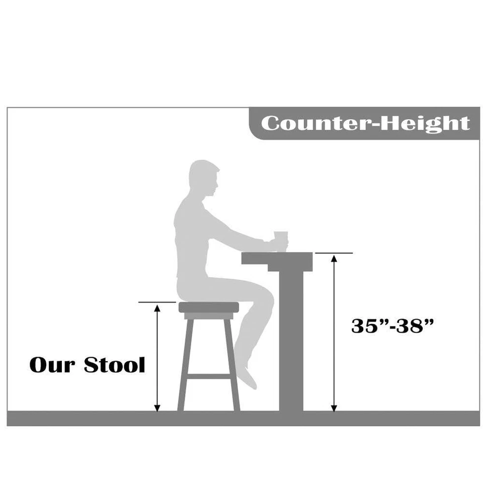 Wishbone Counter Height Stool 26" Seat Height Wooden Y back Kitchen Barstool - Image 3 of 4