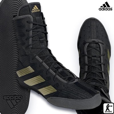 adidas Boxing BOX HOG 4 Core Black Gold Metallic Gray Size 11 GZ6116 Adidas Boxing BOX HOG 4 GZ6116 Core Black Gold Metallic Gray  main image 3
