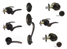 Oil Rubbed Bronze door handle knob lever keyed privacy passage dummy deadbolt