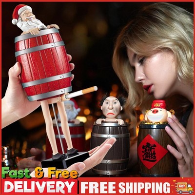Automatische Zigarettenschachtel Seltsam Onkel Santa Spoof Etui für Ehemann Geschenk (B)