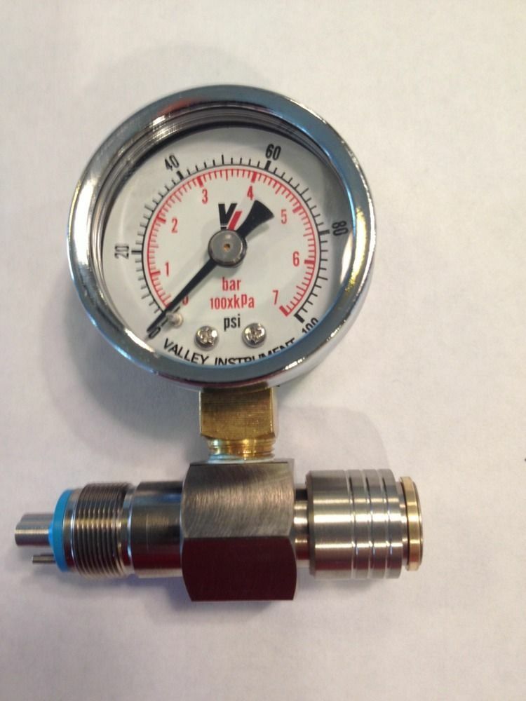 DCI Dental Handpiece Pressure Test Gauge, 0100 PSI 7267 eBay