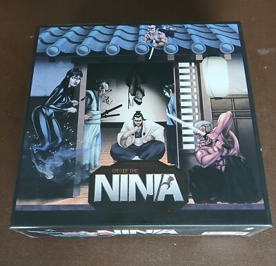 Era of the Ninja Brettspiel.  Ein Stealth- und Kampfspiel für 1-4 Spieler