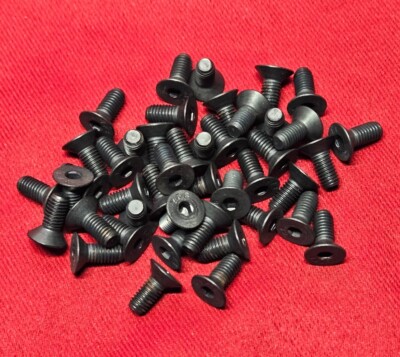 44x 1440938, M5-0.8 x 12mm Hex Drive Black Oxide Socket Cap Screw - Lot of 44