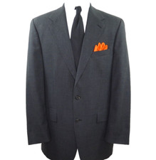 Polo University Ralph Lauren Mens Wool Gray Mens Blazer Jacket Sport Coat 42 L