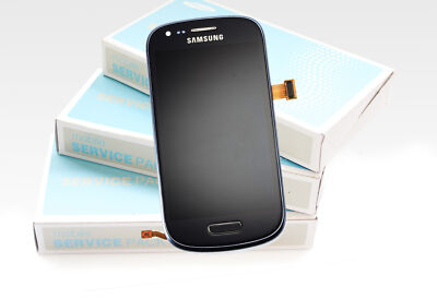 Original SAMSUNG Galaxy S3 Mini Schwarz i8190 LCD Display Bildschirm Frontglas