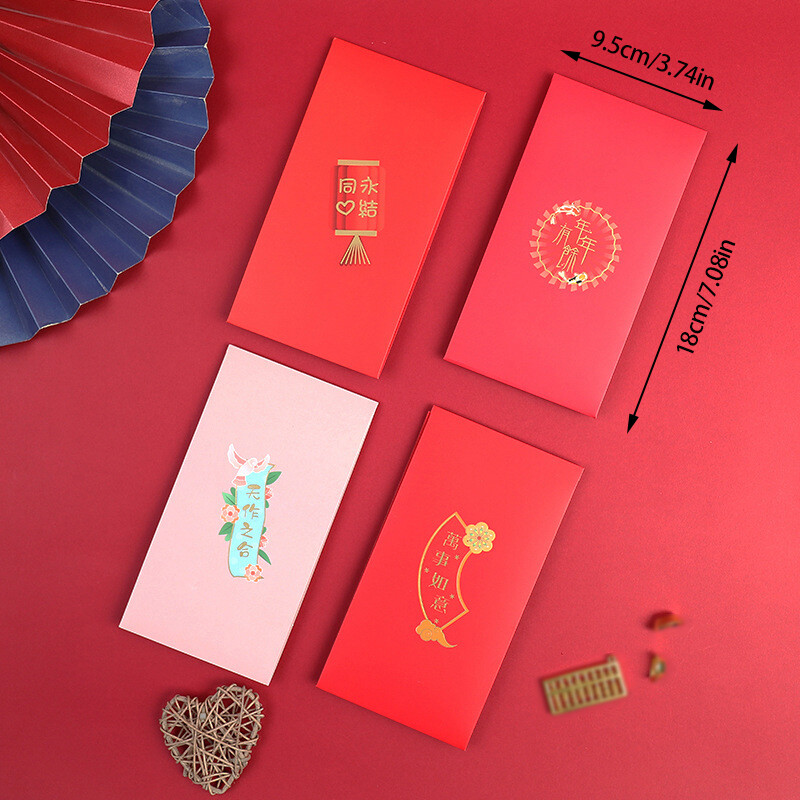 3D Red Envelope Chinese New Year 2024 Dragon Year Red Pocket Envelope