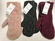 Capelli Warm Plush Faux Fur Furry Soft Lined Mitten Gloves Women's OS Assorted