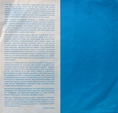 LP 33 Aretha Franklin – Through The Storm Eu 1989 James Brown Whitney Houston - Picture 3 of 5