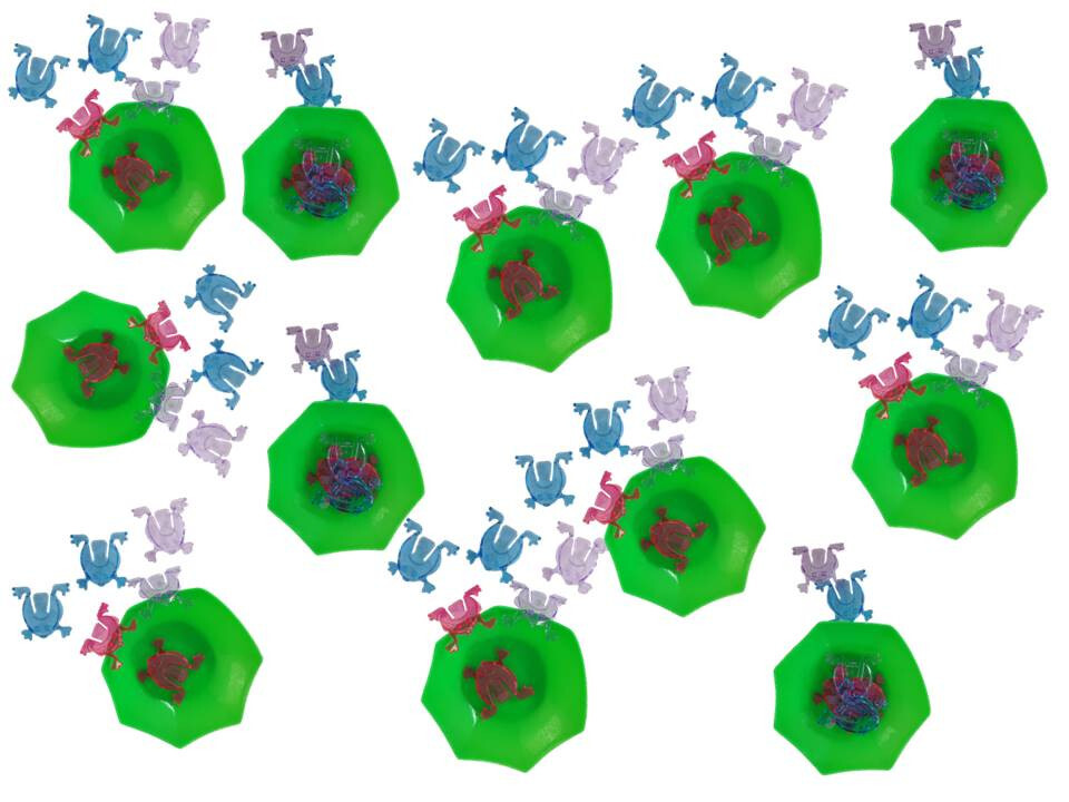 12 x Frosch Hüpfspiel | Geschicklichkeit Fingerspiel Geburtstag Mitgebsel Party