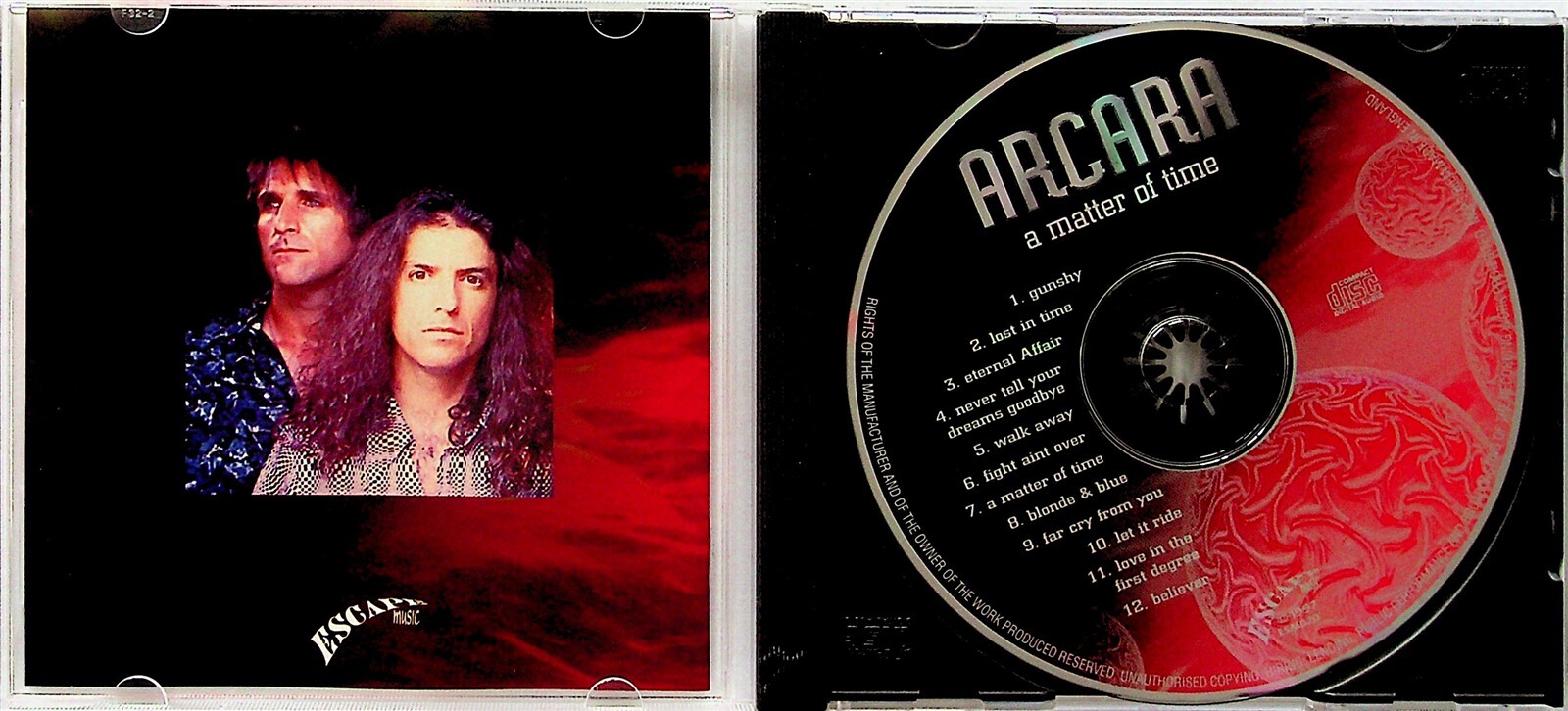 Arcara -A Matter Of Time CD -1997 -Escape Music (Melodic Rock Band ...