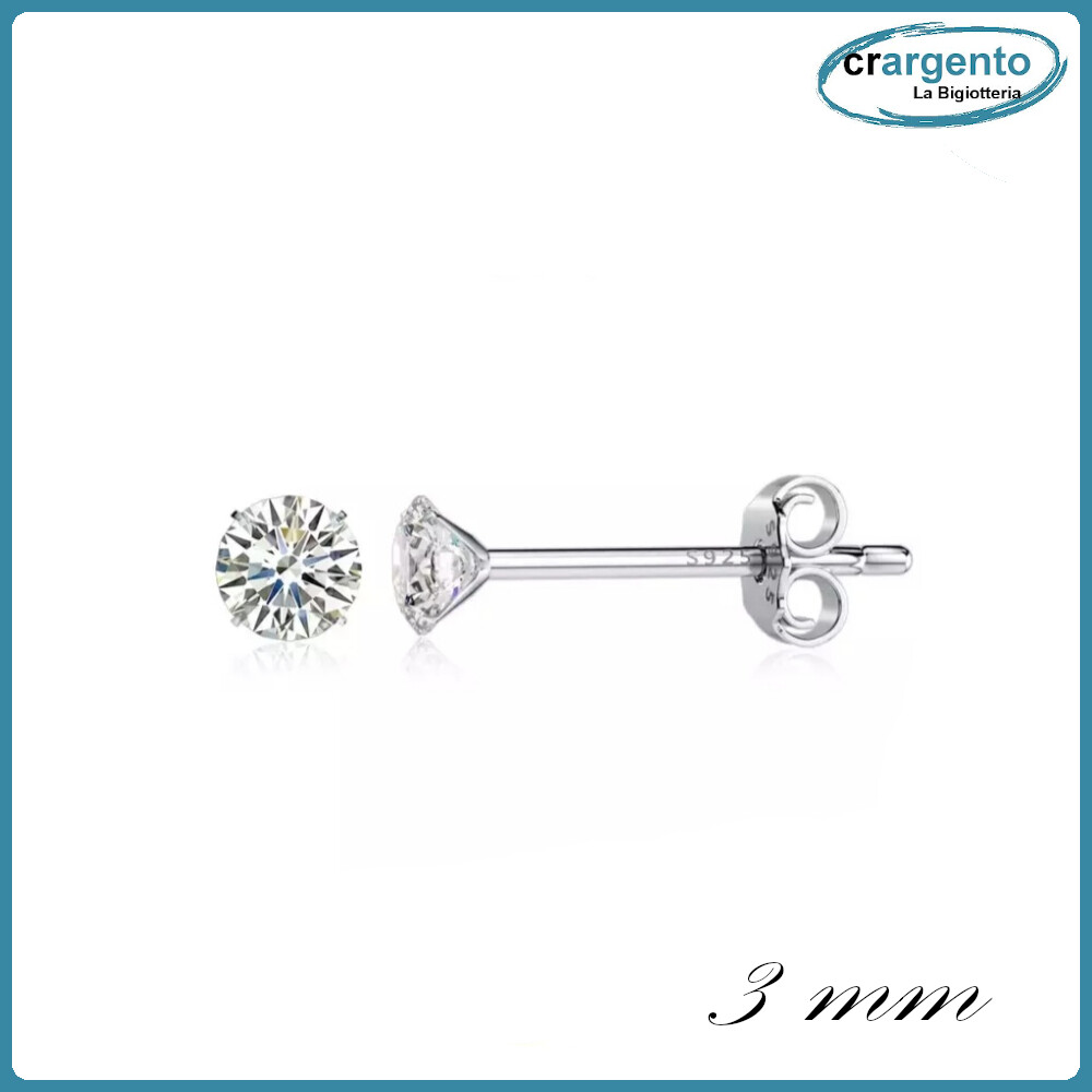 Orecchini Diamante Uomo Donna QUXING - Argento Sterlina, Zirconi Cubici Anallergici, Regalo Elegante - Foto 9