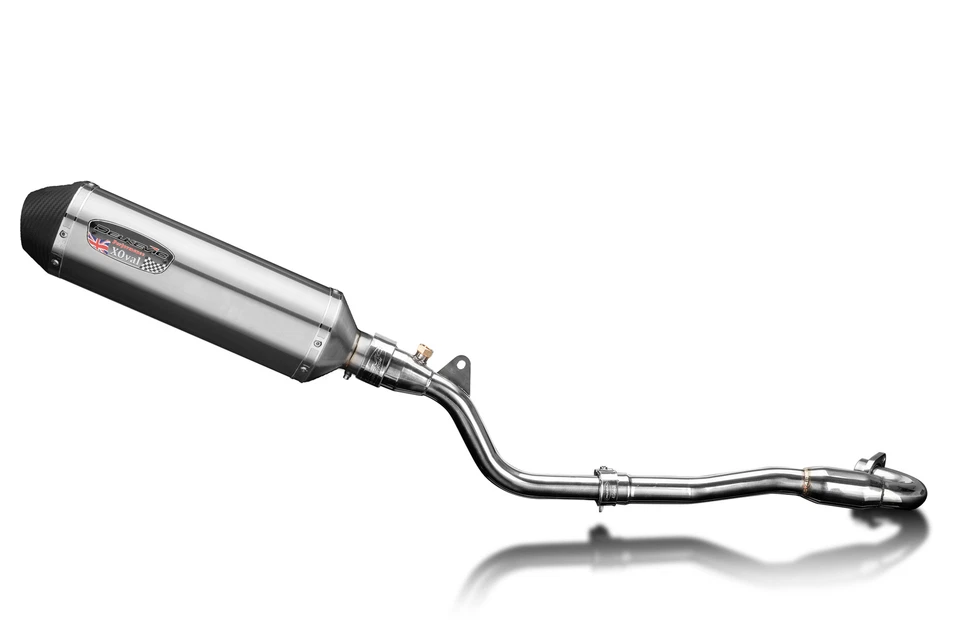 Silenciador de escape acero inoxidable X-Oval de 13,5" Kawasaki KLX250H 06-07 KLX250S 09-20 Foto 3 de 4