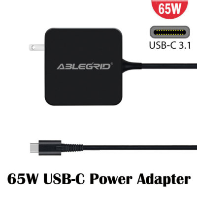 65W USB-C Charger AC Adapter for Lenovo Yoga Book ZA0V ZA15 Yoga A12 ZA1Y Power