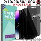 Privacy Screen Protector Tempered Glass Lot For iPhone 15 14 13 12 11 Pro Max XR