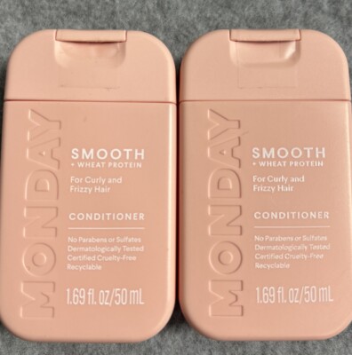 Monday Smooth Conditioner Haircare SET 1.69oz/50mL TRAVEL SIZE Qty2