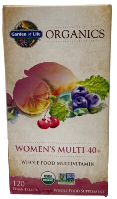 Garden Of Life Women s Multi 40+ Organics 120ct Exp01/2026+ #7784