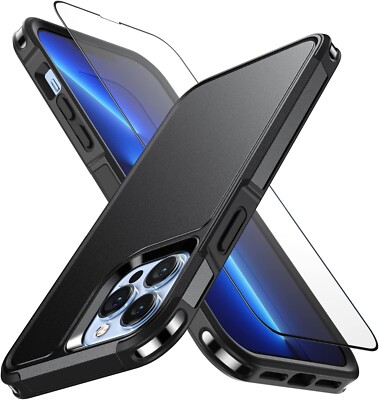 Lanhiem Milirary Grade Tough iPhone 13 Pro Max Hülle mit 2 Stück Displayschutz