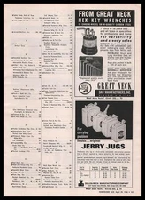 1966 Great Neck Tools Mineola Minnesota Hex Key Wrench Display Vintage Print Ad