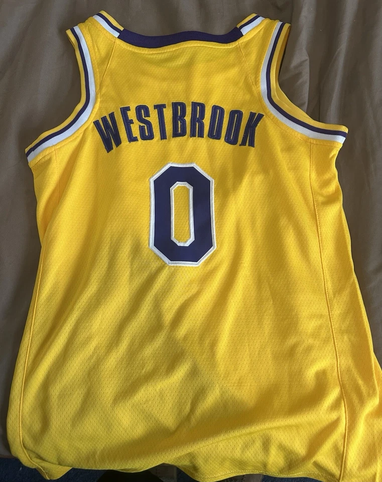 拉塞尔·威斯布鲁克儿童XL洛杉矶湖人队球衣-👍🏼形状无品牌 — 第 2/3 张图片