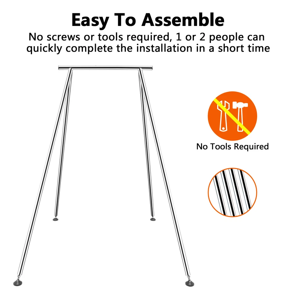 Soporte de yoga de altura ajustable TECSPACE 6,6 PIES ~ 9,6 PIES con seda aérea de 18 pies (rojo) Foto 4 de 4