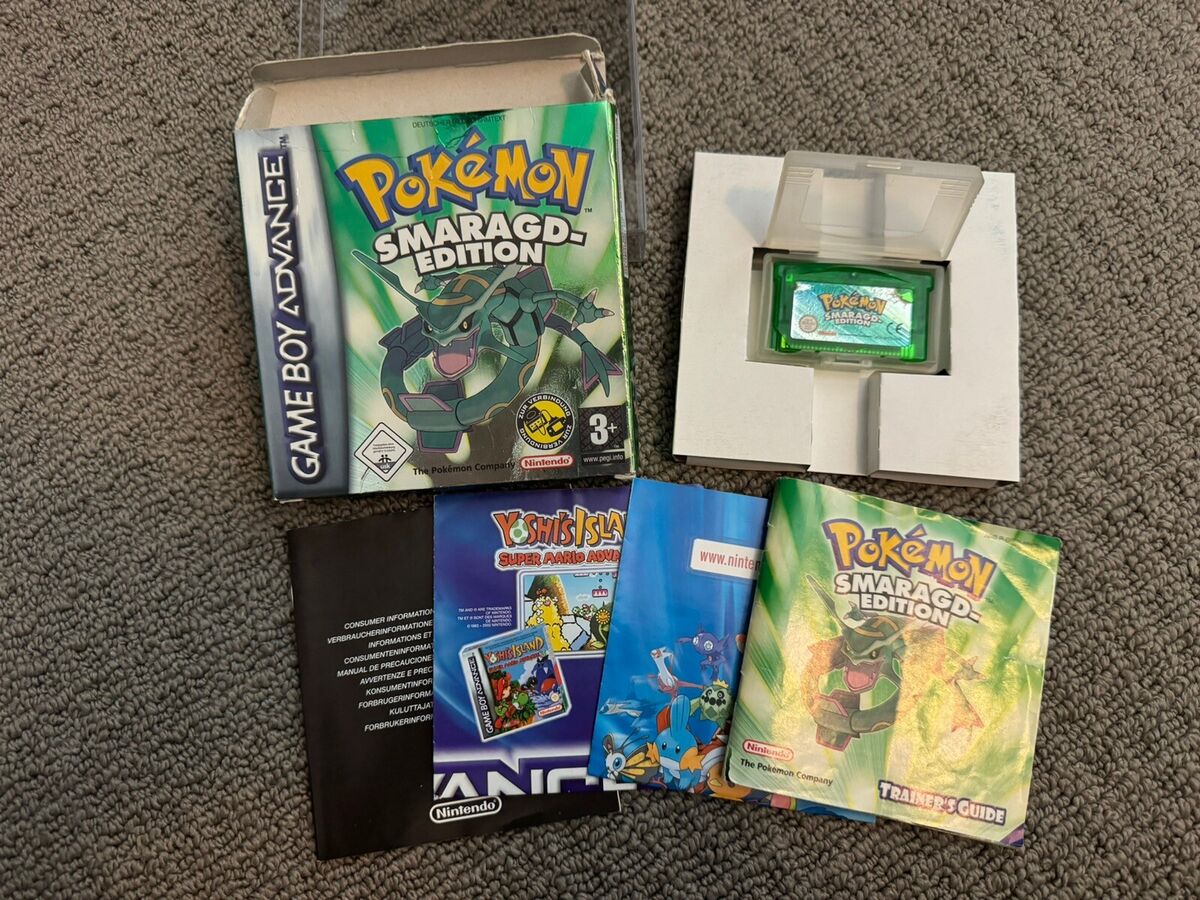 Pokemon Emerald - CIB - Game Boy Advance - German Version w/box, Manuals, & More | eBay Pokemon Emerald - CIB - Game Boy Advance - German Version w/box, Manuals, & More | eBay