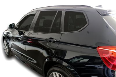 Deflettori D'Aria Per BMW X3 F25 (2011-2017) - 4 Pezzi, Oscurati, Con Installazione Senza Attrezzi - Foto 7