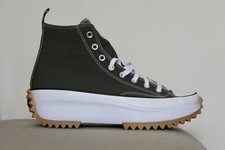 Unisex Designer Converse Run Star Hike High Khaki UK 9.5 Trainers Sneakers Green