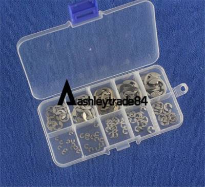 120Pcs Stainless Steel E-Clip Set 1.5 2 3 4 5 6 7 8 9 10 MM Sicherungsring