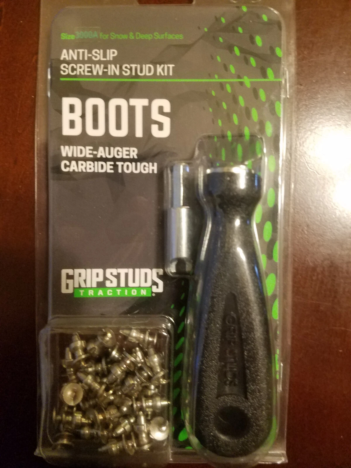 Gripstuds Wader Fishing Grip Stud Kit #3000A 28 pack- Traction - foot wear Boots