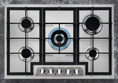 Staylux M7-50BTF-ACCIAIO- Piano Cottura 5 Fuochi A Gas 75 Cm Colore Inox 96296993 - Foto 7