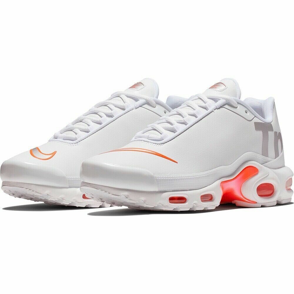 nike air max plus white silver