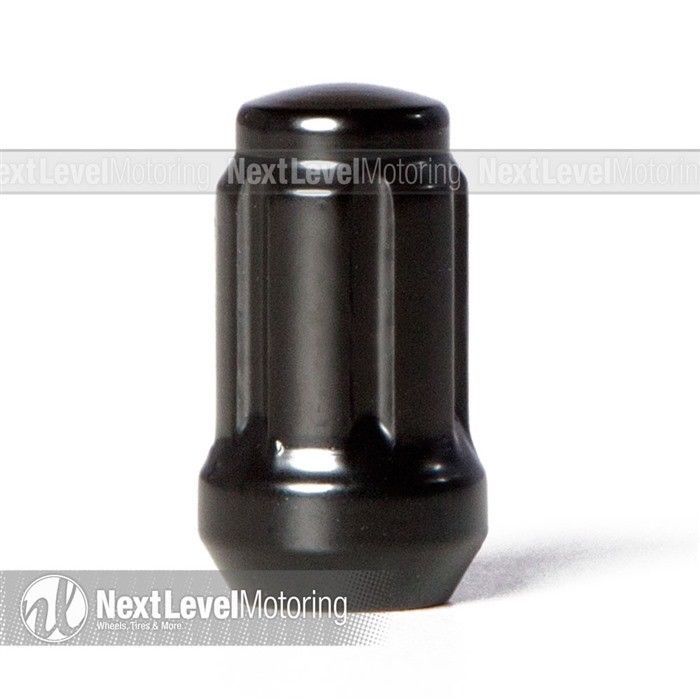20 BLACK SPLINE DRIVE TUNER LUG NUTS 12X1.5 FITS ROTA DRAG ENKEI RAYS